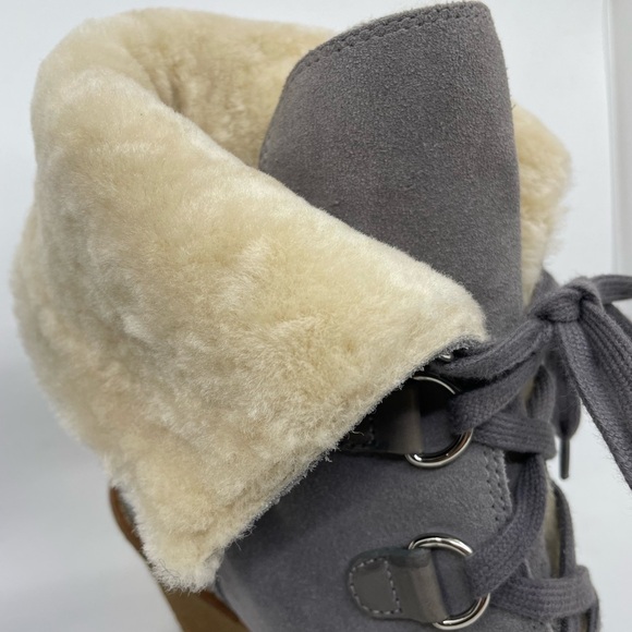 Cole Haan Waterproof Shearling Wedge Booties size 7B - Picture 7 of 16